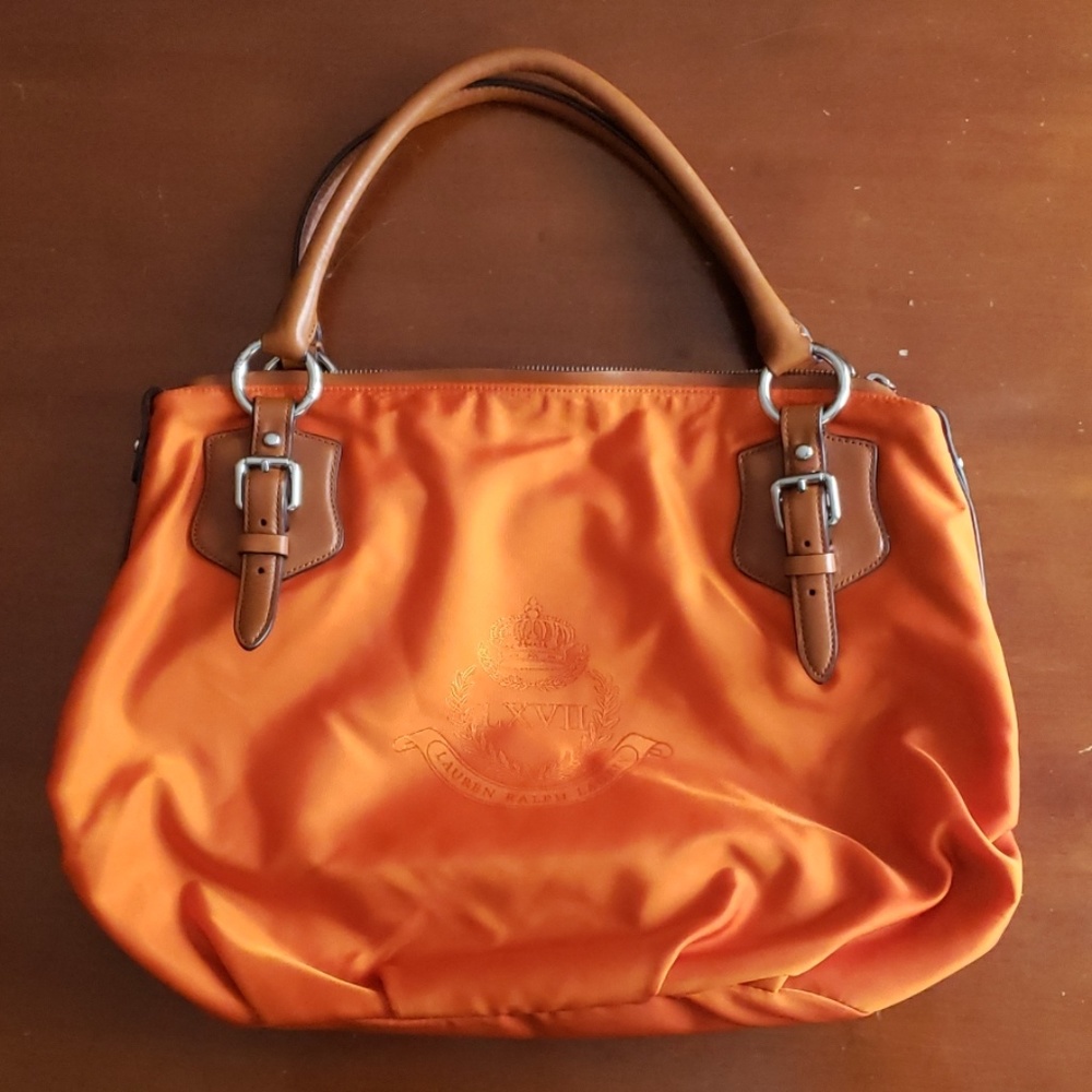 Orange Ralph Lauren hand bag